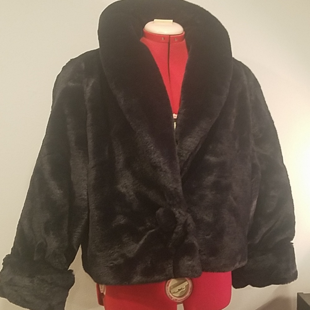 Fun fur coat